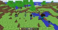 Multiple Steve mobs running (Image via Minecraft)